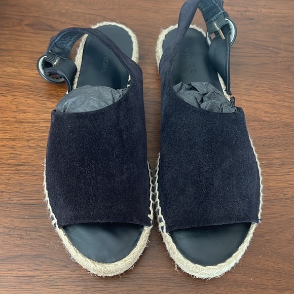 New VINCE,  Linton suede espadrilles size 8,5, no box - Picture 2 of 6